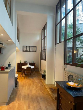 Loft on a garden, charm & calm and elegant